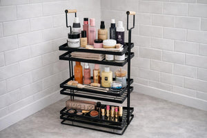 Multipurpose Metal Organizer with Wooden Handle