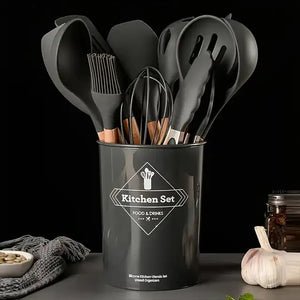 12 Pcs Non-Stick Silicone Utensil Set