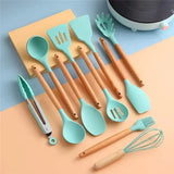 12 Pcs Non-Stick Silicone Utensil Set
