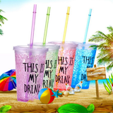 ACRYLIC JUICE CUP 450ML (WHITE BOX)
