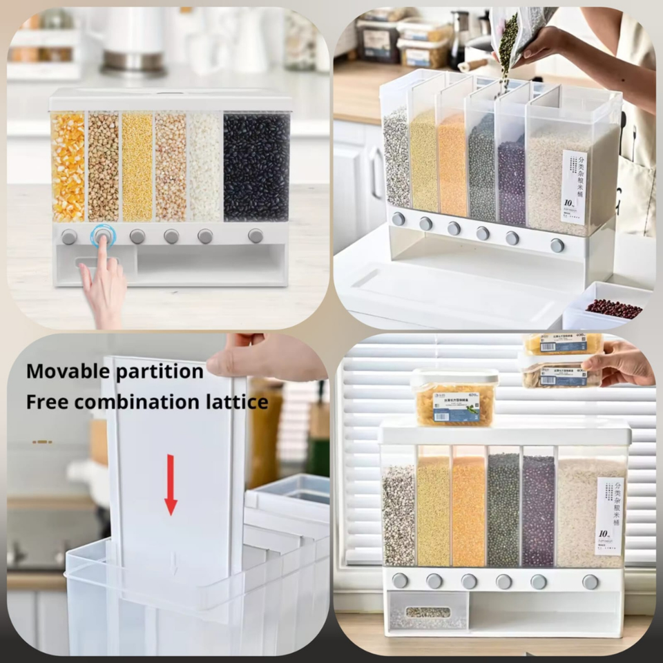 6 in 1 Cereal Dispenser (Box Packing) Premium Quality