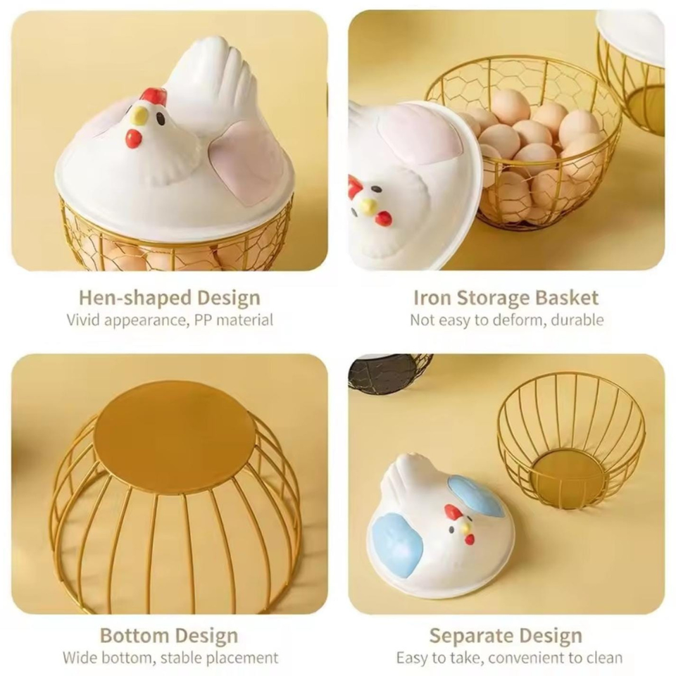 Iron Portable Multi Functional Egg  Basket