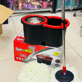👉Steel 👈 bucket Spin Mop 360° Degree Rotation Push/Pull Micro Fiber Mop head with Long Handle (Premium Quality)