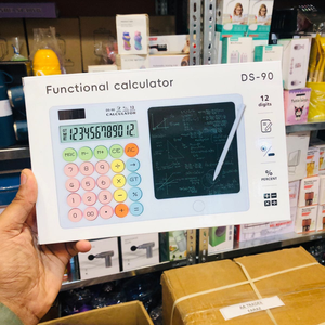 LCD Writing Tablet Slate with Calculator Toy Math Learning Machine for Kids Children Baby pre School Kids 2in1 Drawing Math Early Education Toys Learning Machines Best Birthday Gift