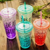 ACRYLIC JUICE CUP 450ML (WHITE BOX)