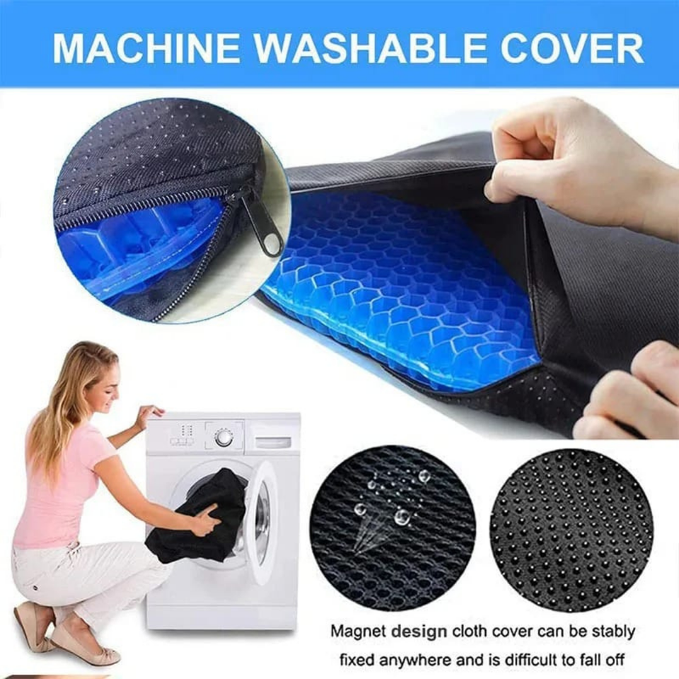 Egg Sitter Ice Cooling Gel Honeycomb Seat Cushion Breathable Egg Sitter Cushion Thick Non-slip Chair Pad Car Office Home