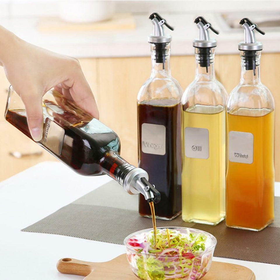 Premium Glass Oil & Vinegar Dispenser Bottle