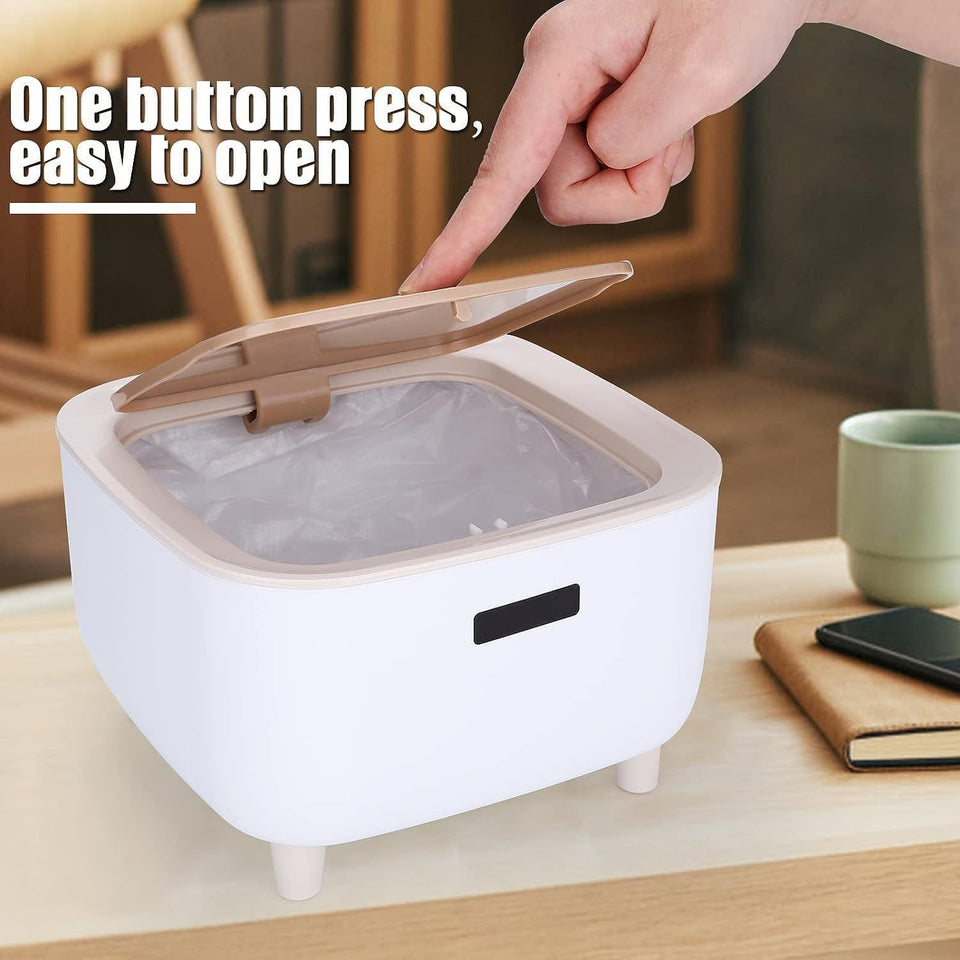 Mini Desktop Luxury Trash Can