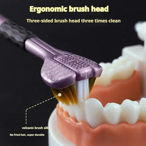 3-Sided Multi-Angle Cleaning Toothbrush