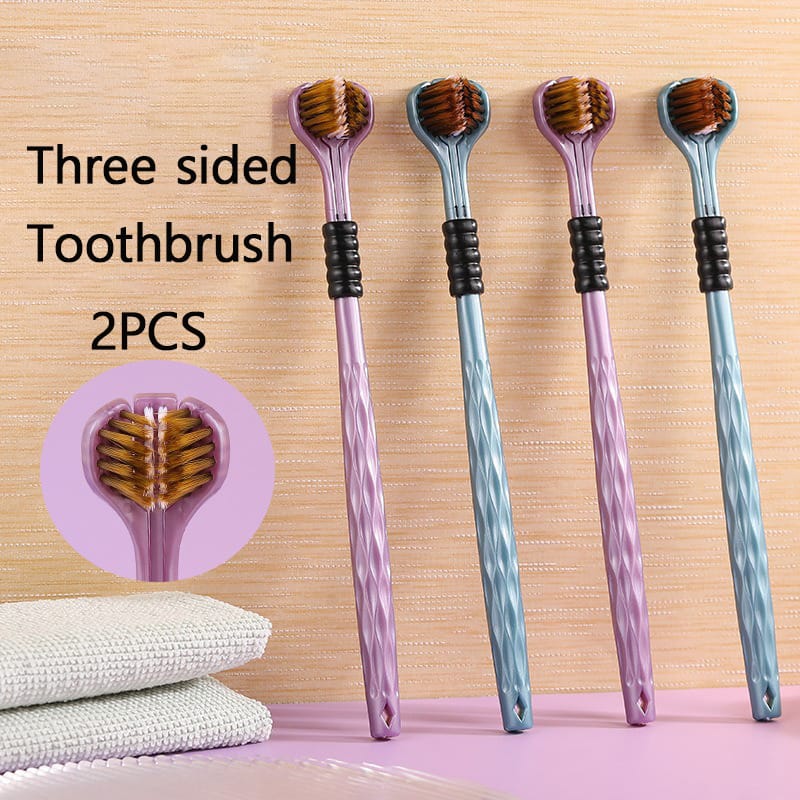 3-Sided Multi-Angle Cleaning Toothbrush