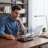 Sealive Newton's Cradle Large Heavy Duty Steel Balls with deep black Base