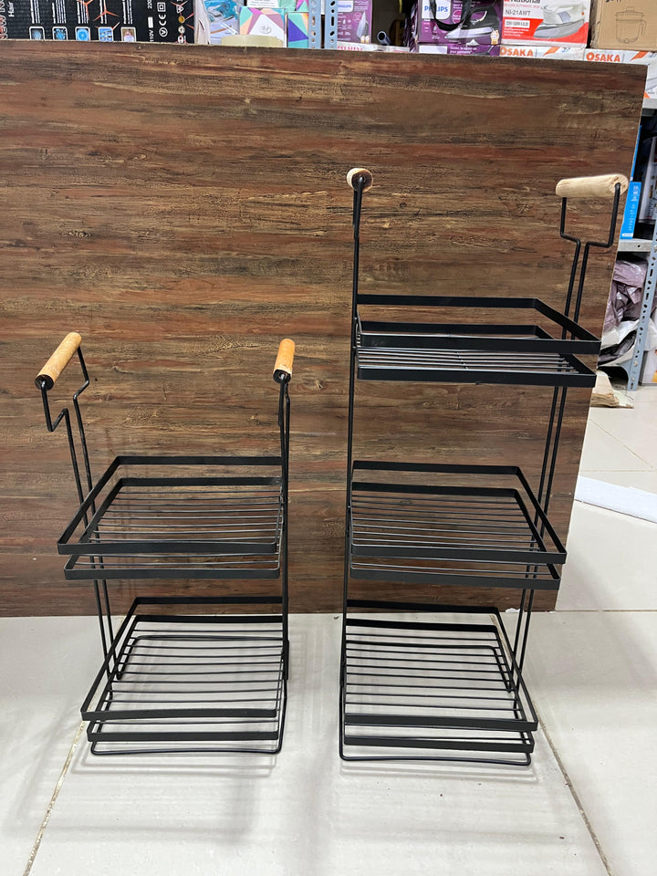 Multipurpose Metal Organizer with Wooden Handle