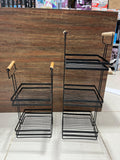 Multipurpose Metal Organizer with Wooden Handle