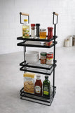 Multipurpose Metal Organizer with Wooden Handle