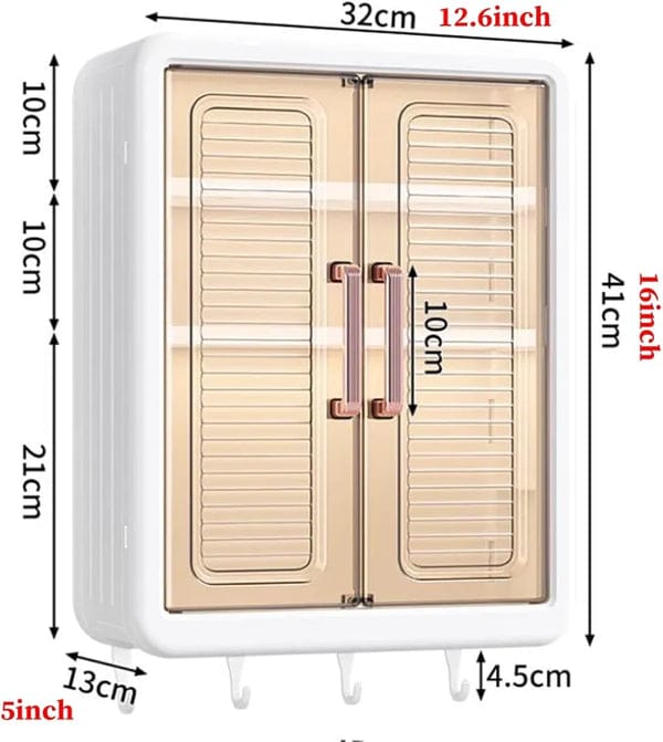 Wall Mounted Multi-Purpose Storage Rack – Kitchen &amp; Bathroom Organizer