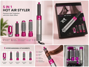 Premium 5-in-1 Hot Air Styler