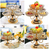 Ornamental 5 Bowl Fruit Plate – Luxury Serving Stand